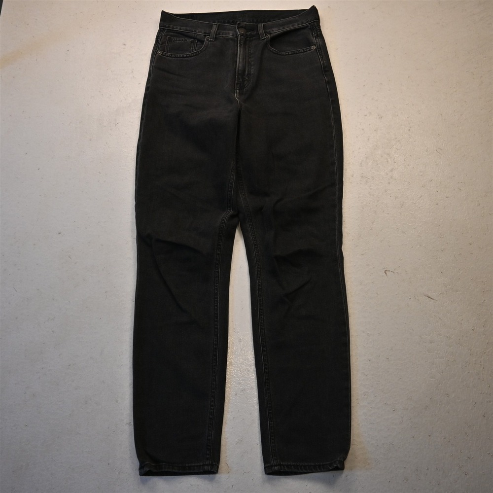 American Eagle 2 High Rise Wide Leg Black Stretch Denim Womens Jeans